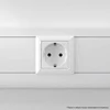 Розетка 1-м 2мод. Avanti "Белое облако" 16А IP20 2P+E защ. шторки бел. DKC 4400002