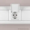 Розетка 1-м 2мод. Avanti "Белое облако" 16А IP41 2P+E защ. шторки с крышкой бел. DKC 4400012