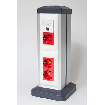 Колонна алюминиевая 330 мм, двухсторонняя, на 8 постов (45х45)