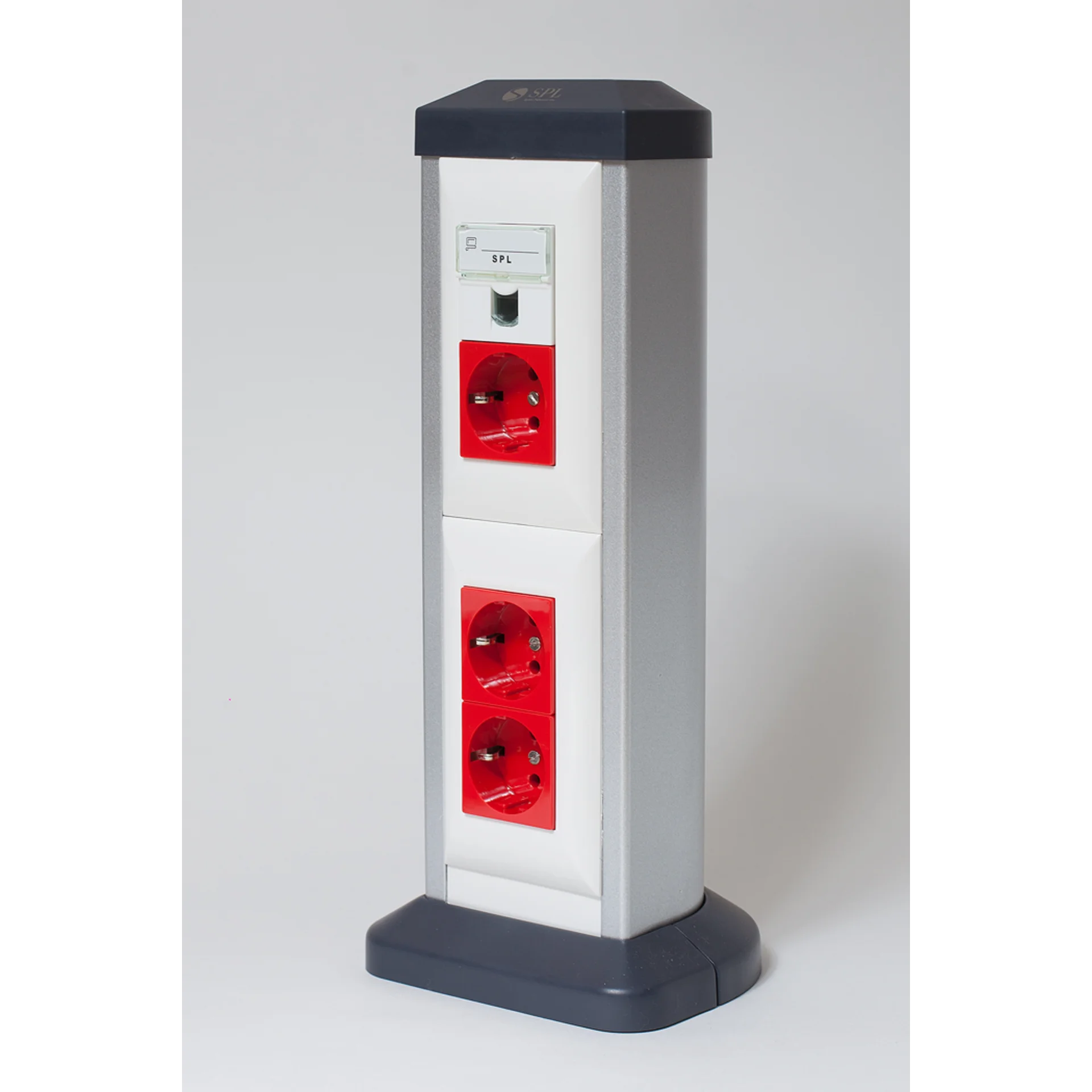 Колонна алюминиевая 330 мм, односторонняя, на 4 поста (45х45)