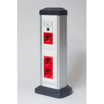 Колонна алюминиевая 330 мм, односторонняя, на 4 поста (45х45)