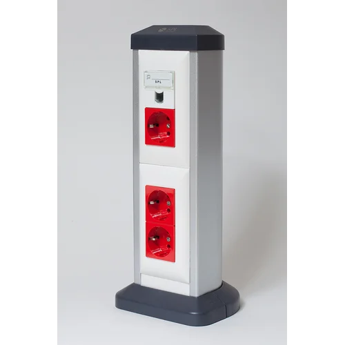 Колонна алюминиевая 330 мм, односторонняя, на 4 поста (45х45)