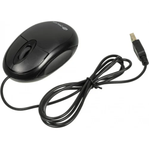 Мышь Оклик 105S черный оптическая (800dpi) USB для ноутбука (3but)