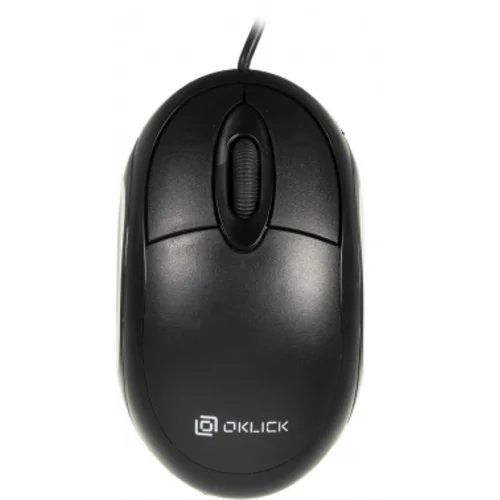 Мышь Оклик 105S черный оптическая (800dpi) USB для ноутбука (3but)