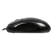 Мышь Оклик 105S черный оптическая (800dpi) USB для ноутбука (3but)