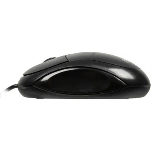 Мышь Оклик 105S черный оптическая (800dpi) USB для ноутбука (3but)