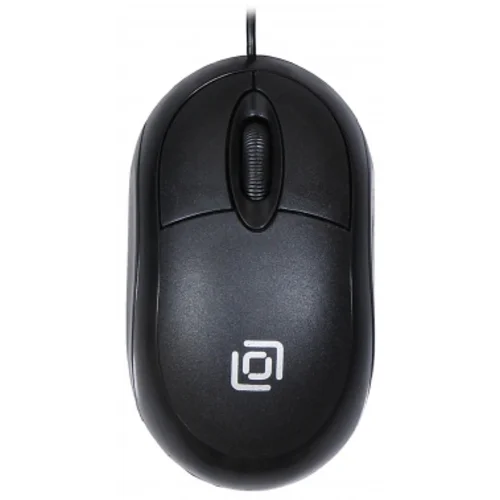 Мышь Оклик 105S черный оптическая (800dpi) USB для ноутбука (3but)