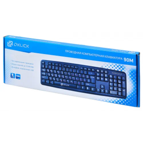 Клавиатура Оклик 90M черный USB