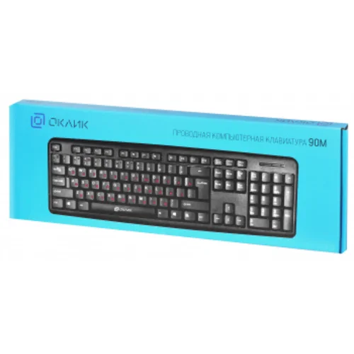 Клавиатура Оклик 90M черный USB