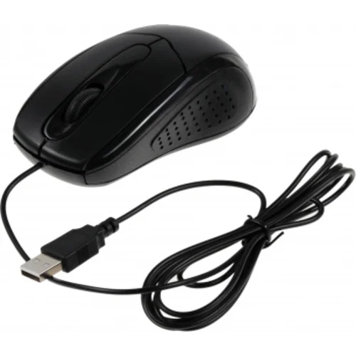 Мышь Оклик 305M черный оптическая (1000dpi) USB (3but)