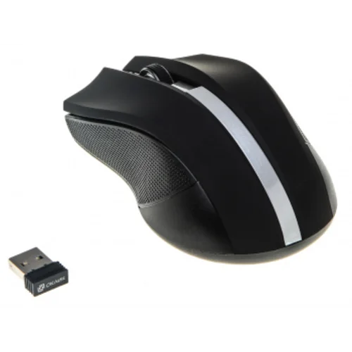 Мышь Оклик 615MW черный/серебристый оптическая (1200dpi) беспроводная USB для ноутбука (3but)