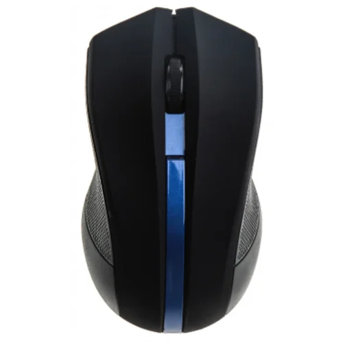 Мышь Оклик 615MW черный/синий оптическая (1200dpi) беспроводная USB для ноутбука (3but)