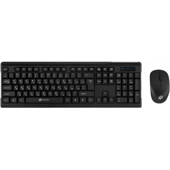 Клавиатура + мышь Оклик 230M клав:черный мышь:черный USB беспроводная (412900)