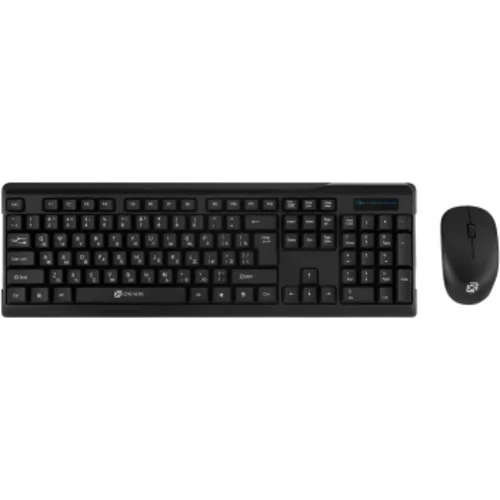 Клавиатура + мышь Оклик 230M клав:черный мышь:черный USB беспроводная (412900)