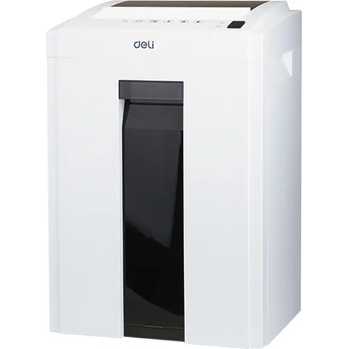 Шредер Deli 9951 белый (секр.P-4) фрагменты 8лист. 16лтр. скрепки скобы пл.карты CD