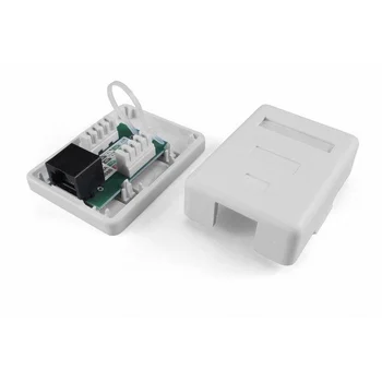 Розетка компьютерная 1-м ОП SB1-1-8P8C-C5e-WH RJ45 (8P8C) кат.5E Dual IDC Hyperline 430230