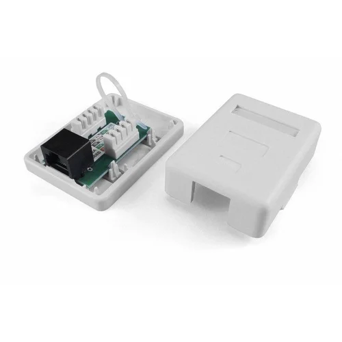 Розетка компьютерная 1-м ОП SB1-1-8P8C-C5e-WH RJ45 (8P8C) кат.5E Dual IDC Hyperline 430230