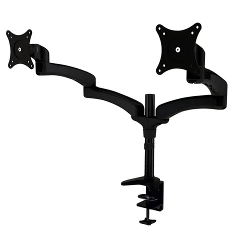 Кронштейн для мониторов Cactus CS-VM-FE124D-BK черный 15"-27" макс.8кг настольный поворот и наклон