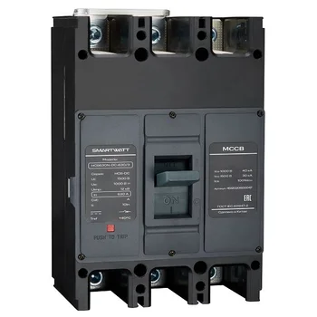 Автоматический выключатель в литом корпусе SMARTWATT PDE HCB630N-DC-630/3, 630 А, 3P, 40 кА