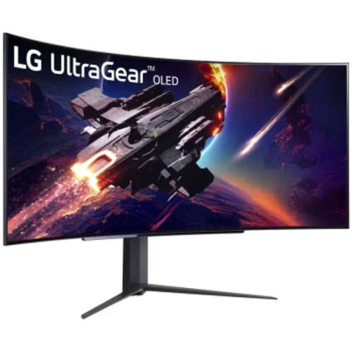 Монитор LG 44.5" UltraGear 45GR95QE-B черный OLED LED 21:9 HDMI матовая HAS Piv 1500000:1 1000cd 178