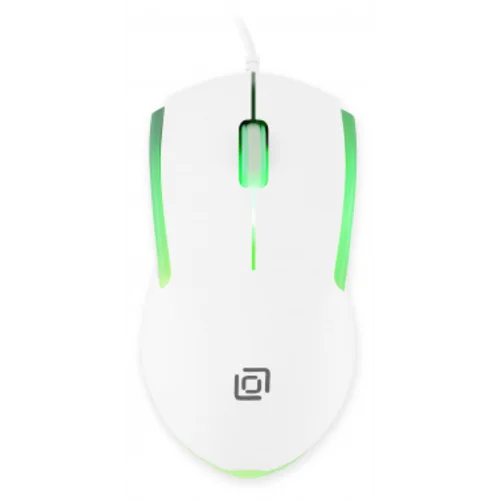 Мышь Оклик 245M белый оптическая (1000dpi) USB (3but)