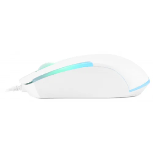 Мышь Оклик 245M белый оптическая (1000dpi) USB (3but)