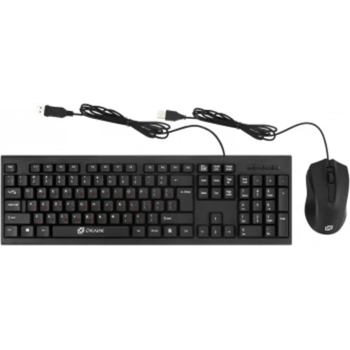 Клавиатура + мышь Оклик 620M клав:черный мышь:черный USB (475652)