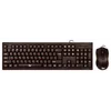 Клавиатура + мышь Оклик 621M IRU клав:черный мышь:черный USB (475653)