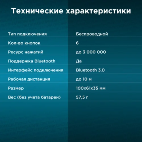 Мышь Оклик 635MB черный оптическая (1600dpi) беспроводная BT для ноутбука (6but)