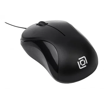 Мышь Оклик 115SR черный оптическая (1000dpi) USB для ноутбука (3but)