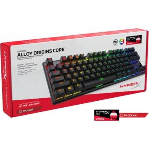 Клавиатура HyperX Alloy Origins Core механическая черный USB for gamer LED (4P5P3AA#ABA)