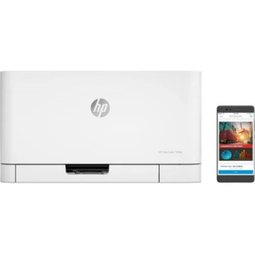 Принтер лазерный HP Color LaserJet 150nw (4ZB95A) A4 WiFi белый