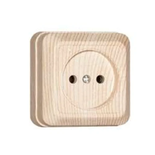 Розетка 1-м ОП Олимп 16А IP20 без заземл. сосна UNIVersal 5560896