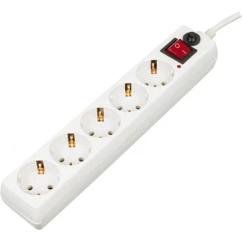 Сетевой фильтр Buro 500SH-5-W 5м (5 розеток) белый (коробка)