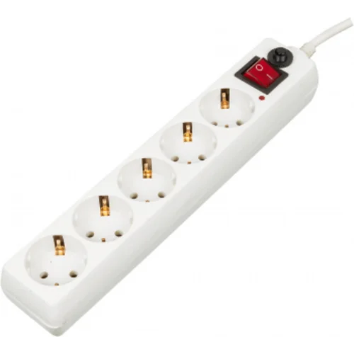 Сетевой фильтр Buro 500SH-5-W 5м (5 розеток) белый (коробка)