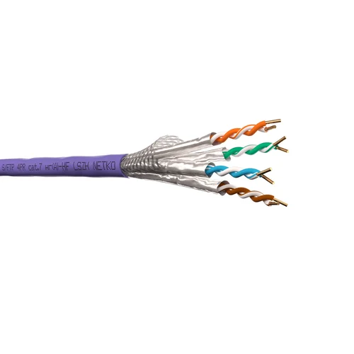 Кабель S/FTP4 cat.7 NETKO, 4 пары, 23 AWG BC, нг(А)-HF LSZH, 305м