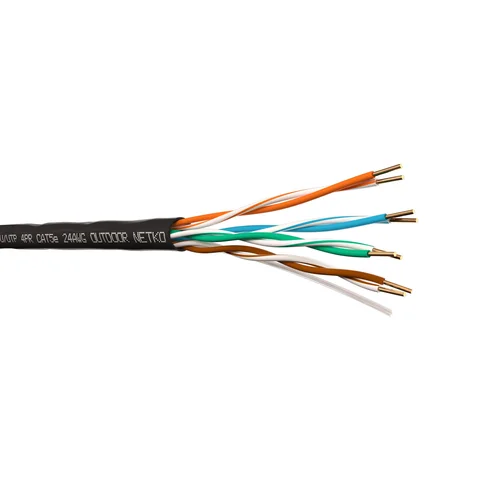 Кабель U/UTP4 cat.5e NETKO, 24 AWG BC, на катушке, PE, outdoor, 305м
