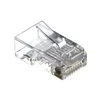 Коннектор RJ-45 (8p8c) cat.5е со сквозным отверстием EZNetko plug (8p8c) cat.5е неэкранированный