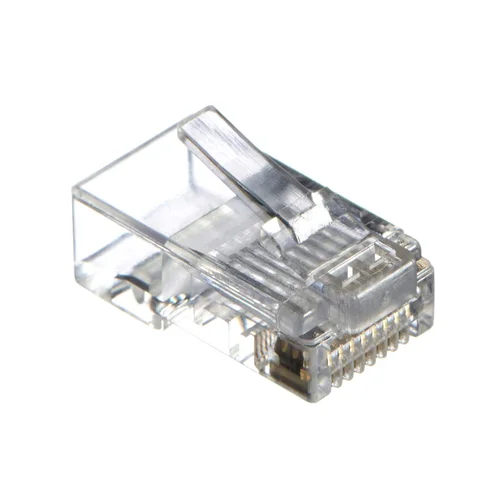 Коннектор RJ-45 (8p8c) cat.5е со сквозным отверстием EZNetko plug (8p8c) cat.5е неэкранированный