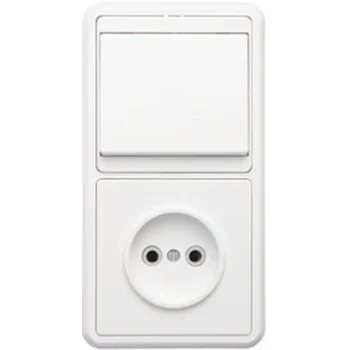 Блок БКВР-037 Бэлла (1-кл. выкл. + розетка) Кунцево 5815