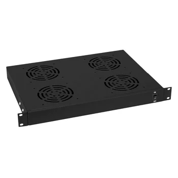 Вентиляторная панель 1U LANsens 4 вентилятора х 12см, штыревой разъем IEC С14.