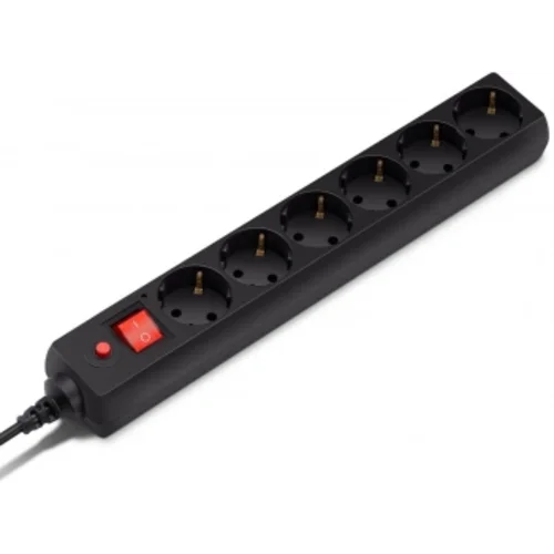 Сетевой фильтр Buro 600SH-16-3-B 3м (6 розеток) черный (коробка)