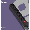Сетевой фильтр Buro 600SH-16-3-B 3м (6 розеток) черный (коробка)