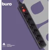 Сетевой фильтр Buro 600SH-16-3-B 3м (6 розеток) черный (коробка)