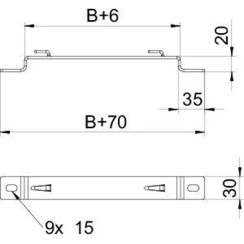 Кронштейн напол./настен. 600мм DBLG 20 600 FS OBO 6015697