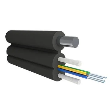 Кабель оптический Alpha Mile Flex FTTx, с дополнительным несущим элементом (проволока 1.0 мм), 4 волокна