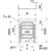 Лоток листовой перфорированный 200х60 L3050 сталь 0.75мм RKMS 620 FS OBO 6047638