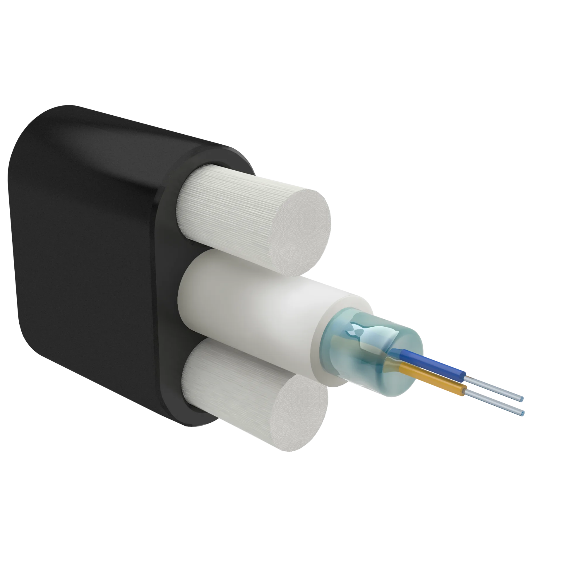 Кабель оптический Alpha Mile Flat DROP, 02 волокна