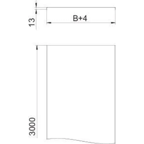 Крышка для лотка осн.100 L3000 сталь 0.75мм DRLU 100 цинк-ламель OBO 6052643
