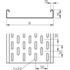 Лоток листовой перфорированный 200х35 L3000 сталь 1мм MKS 320 FT гор. оцинк. OBO 6053203